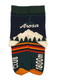 A pair of Arosa Knit Socks with classic alpine pattern designed in Arosa, Switzerland.