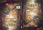 Complete book cover of the Billingual (German and English "Ray & Monty: Die grosse Nussjagd / The Great Nut Chase" children's picture book based in Arosa, Switzerland.