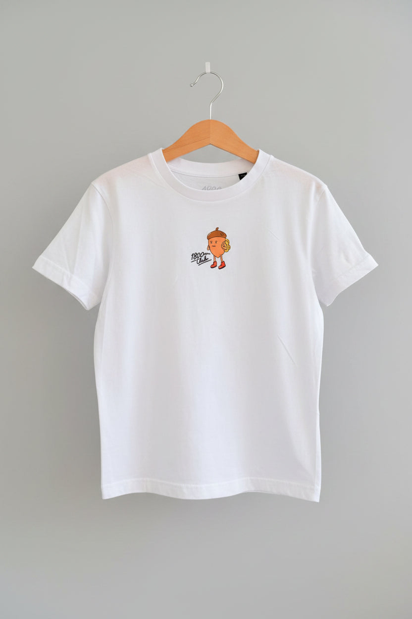 Front of the Kids Eichhörnliweg T-shirt. Designed & Printed in Arosa, Switzerland by the 1800m Club.