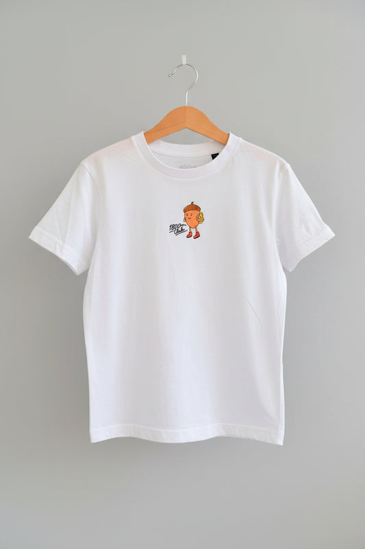 Front of the Kids Eichhörnliweg T-shirt. Designed & Printed in Arosa, Switzerland by the 1800m Club.