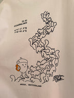 Back print of the TS-01 Eichhörnliweg Club Edit. Designed & Printed in Arosa Switzerland by the 1800m Club.