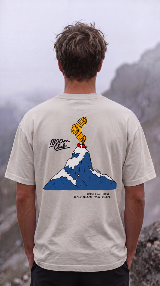 MS-01 Hörnli am Hörnli T-shirt. Designed & Printed in the Swiss Alps at 1800m above the ordinary in Arosa. 